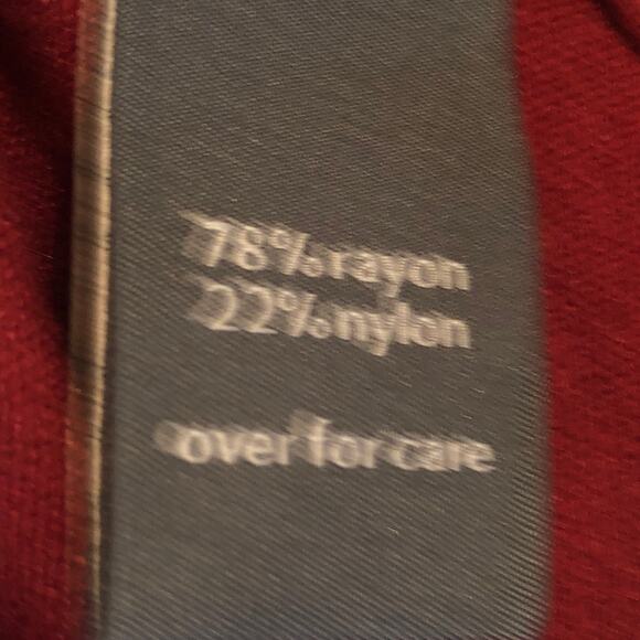 The Limited Womens Sweater Medium Burgundy Pullover Bell Sleeves Pleated Cuffs - Picture 7 of 7